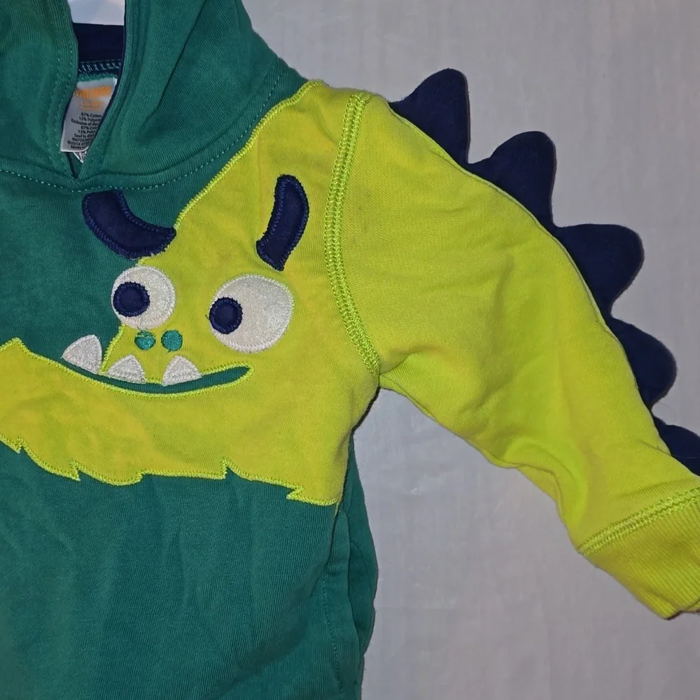 Gymboree Boys Monster Hoodie 12 - 24 Months
